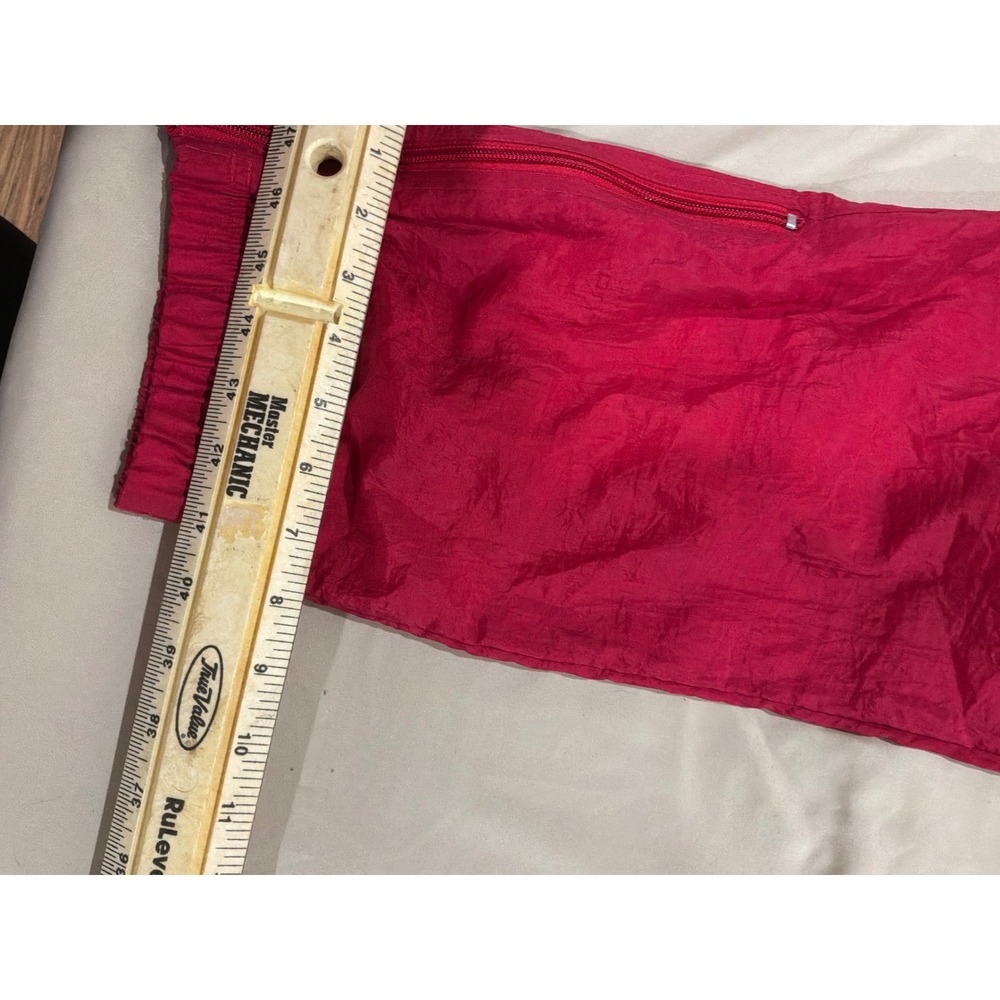 Vintage‎ Wisconsin Badgers Red Nylon Windbreaker Track Pants Mens Large Bucky - Picture 4 of 9
